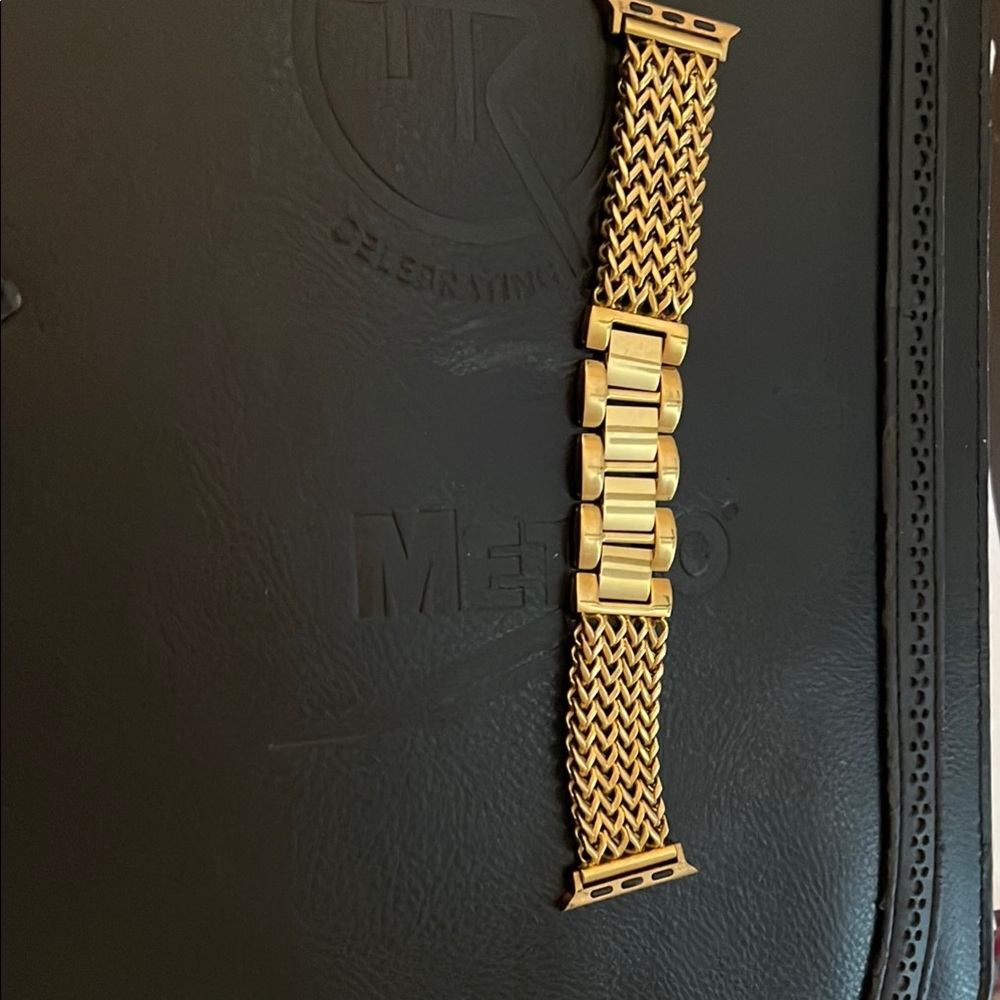 Apple Gold Mesh Watch Band- stainless steel